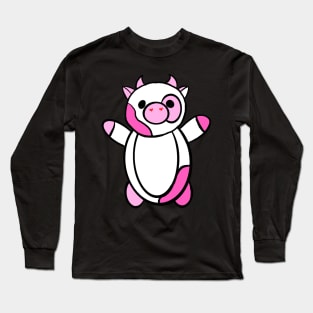 Cayden Valentine’s Day love cow squish stuffie moo moo hugs Long Sleeve T-Shirt